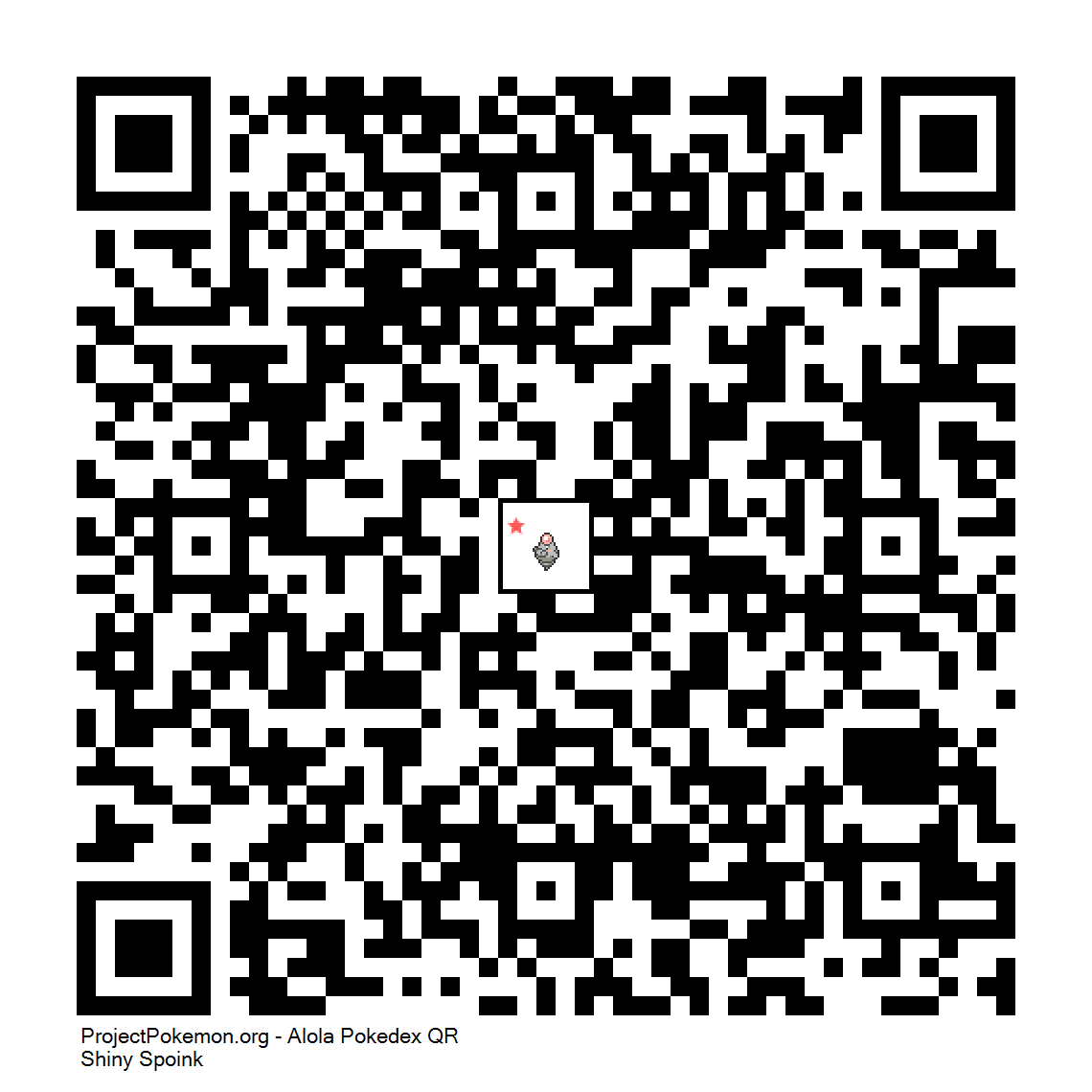 Cdigo QR de Spoink variocolor